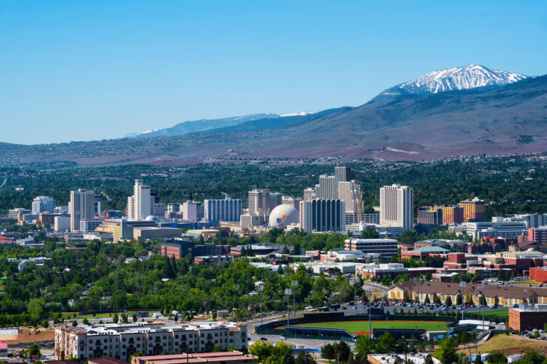 The Best Savings Accounts In Nevada For 2024   Reno Nevada Skyline 768x512 